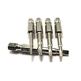 5ピース/セット磁気六角ドライバービットs2鋼1/4 "六角シャンク50ミリメートル長いドライブパワードリルビットセット