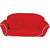 ローカウチソファー レッド ワッフル L RE 代引不可