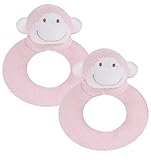Angel Dear Pink Monkey Rattles