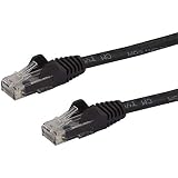 StarTech.com カテゴリー6 LANケーブル 7.5m ツメ折れ防止RJ45コネクタ ブラック Cat6ギガビットイーサネットケーブル 24AWG N6PATC750CMBK
