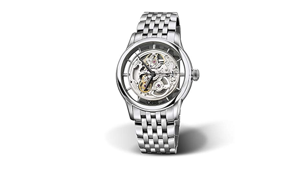 oris artelier translucent skeleton automatic watch