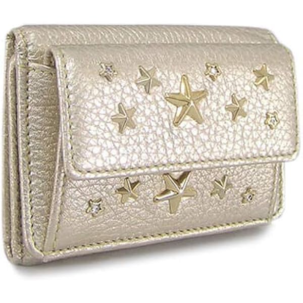 【希少】JIMMY CHOO　ジミーチュウ　二つ折り財布　スタースタッズ　アニス 希少】JIMMY CHOO ジミーチュウ 二つ折り財布 スタースタッズ