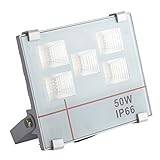 SAILUN 作業用 投光器 50ｗ 広角 プラグ付 作業灯 駐車場用 倉庫用 昼光色 看板灯 防水 屋内 屋外兼用 1年間品質保証