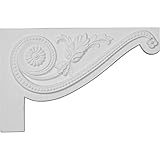 Ekena Millwork SB11X07PE-R 11-Inch W by 7-Inch H by 5/8-Inch D Large Pearl Stair Bracket, Right [並行輸