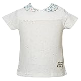 【本体綿100%】2016年 夏物 UZULAND ウズランド 天竺 衿付きレース切替 半袖Ｔシャツ アイボリー◇95cm