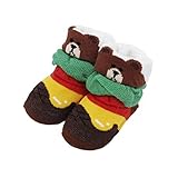 LINE FRIENDS 新生児立体ソックス LF12 ブラウン