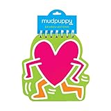Mudpuppy (マッドパピー) キースへリング Keith Haring レインボー リングメモ Heart ハート NOTEPAD ノートパッド メモ帳 5色 無地カラー 120ページ