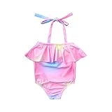 Mimoonkaka　水着 幼児 赤ちゃん 女の子 ノースリーブ水着 レインボー 水着スーツ 子供 ベイビー 　ガールズ　超可愛い　おしゃれ　幼児　夏　秋　人気 海辺 温泉 記念 写真