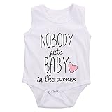 potato001ベビー女の子夏ノースリーブジャンプスーツRomper Playsuit カラー: ホワイト