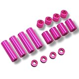 TAGATORON（タガトロン）アルミスペーサーセット（12mm/6mm/3mm/1.5mm 各4個入） (ピンク)