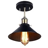 B-right Mini Industrial Retro Edison Vintage Style Hanging Pendant Lights, Iron Shade, Pendant Ceili