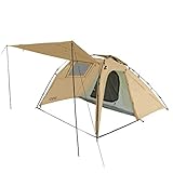 DOD(ディーオーディー) ライダーズバイクインテント 【ツーリング仕様】 ワンタッチ 大きな前室 1-2人用 T2-466-TN ベージュ