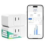 Meross スマートプラグ WiFiプラグ スマートコンセント 消費電力モニター 遠隔操作 音声コントロール タイマー機能 オフライン作業 ローカルコントロール 節電·省エネ ハブ不要 Alexa/Google Home/Smart Things対応 同じサイズのピン 延長コード・コンセントに接続