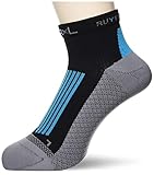 [アールエルソックス] ランニング 靴下 5本指 RUY SPEED RA-1007 ブラック/ブルー M