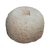 錆石 柱受 丸 4寸 上120×底200×高150 アミ代不