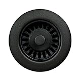 Houzer 190-9265 Sink Strainer for 3.5-Inch Drain Openings, Matte Black [並行輸入品]