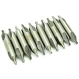 HSS Combined Center Drills Countersinks 60 Degree Angle Bit Set Tool 1.0mm * 4mm Pack Of 10 [並行輸入品]