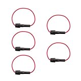 monkeyjack 5点AGCガラスヒューズホルダーインライン6 x 30 mmのヒューズ30 A配線済み