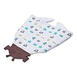 corewill Baby Teether Drool Bibs吸収性と綿100 % BPAフリーシリコンTeething Toy midium ホワイト 10418486