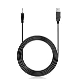 jnsupplier 1 / 8インチ3.5 MMオスto USB 2.0ステレオオーディオジャック充電充電ケーブルコードfor Car mp3ブラック