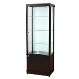 アビライト 大川家具 光るディスプレイ 幅60 コレクションボード ブラウン KMS-0002