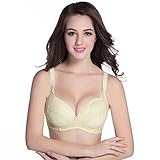 MOTHER'S ARMS ハンズフリーさく乳ブラ★ スリム 骨盤ベルト・トコちゃんベルト/授乳服/産前産後ブラ/産後ママ/敏感肌に/授乳インナー/妊婦ブラ/ダイエット (85C, 黄色)