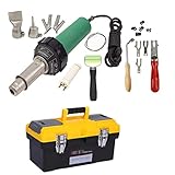 ホットエアガンビニール溶接ヒートガン、1600Wハンドヘルドプラスチック溶接機、フローリングツールフローリング溶接キット