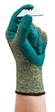 Ansell Edmont 11-501-7 HyFlex Foam Nitrile Dipped Gloves with Kevlar Stretch Armor, Light Weight, Si