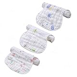 OUYUN 汗取りパッド ベビー モスリンコットン 綿100% ３枚セット 新生児 ギフト 出産祝い 男の子 女の子 (汗取りパットベビー)