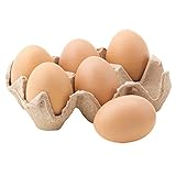 【食品サンプル・チーズ・肉】タマゴ(6ケ/パック)(ブラウン)