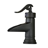 beeleeデッキマウントWaterfall注ぎ口シングルハンドルバスルームシンク蛇口 Regular