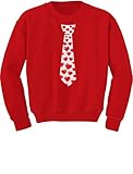 Red Hearts Tie Love – バレンタインの日ギフトキュート幼児/キッズスウェットシャツ カラー: レッド
