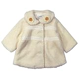 《H28年秋冬物》(日本製) Pample Mousse(パンプルムース) シープボア裏付きモチーフコート 95cm /IV NO.DP-64112