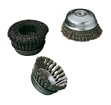 Sait 09552 5-Inch by .020-Inch Crimp Wire Large Cup-Brush, 5/8-11 Arbor, Carbon Steel [並行輸入品]