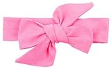 Nice Days（ナイス　ディズ） レトロ欧米風赤ちゃん　子供のヘアバンド　可愛い蝶結び　ヘアクリップ ヘアアクセサリー (ローズピンク)