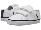 (ポロラルフローレン) Polo Ralph Lauren キッズカジュアルシューズ・・スニーカー・靴 Dyland EZ (Infant/Toddler) White Canvas/Navy Pon