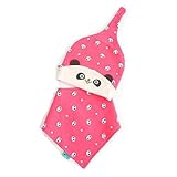 MY STAGE ベビー よだれかけ 帽子 セット ハット スタイ ビブ 女の子 男の子 春 (レッド)