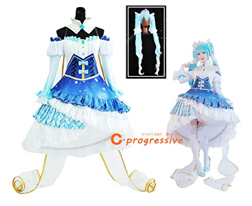 ミク 白バニ ウィッグ コスプレ衣装S