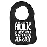 Not Saying Im The Hulkおもしろ幼児Jerseyよだれかけ カラー: ブラック