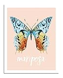 Spanish Butterfly Children's Poster Nature Decor for Kids Nature Decor for Nurseries Nursery Decor B