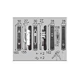 LIXIL メンテナンス部品 ドア 引戸用部品 錠 玄関 店舗 勝手口引戸 引手錠 引手 召合せ内外錠セット ブロンズ(L1Y42)