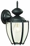 Thomas Lighting SL94707 Park Avenue Collection 1 Light Outdoor Wall Sconce, Matte Black [並行輸入品]