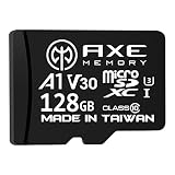 アクス 128GB microSDXCカード UHS-I U3, A1, V30, 4K Ultra HD, C10, SDアダプター付 - AXP4K128