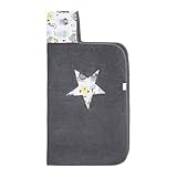 MayLily Premium | STARS バンブーベイビータオル かわいいと暖かい | 100％竹テリー | 120x85cm | Oeko-Tex認証 | 抗アレルギー | ポーランドで縫製 