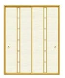 YKKap 間仕切(太縁)襖(本体アルミ製)オーダー引違い戸 UHサイズ1506-2005(mm) UWサイズ1233-1772(mm)