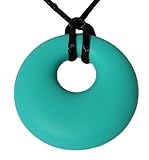 Teething Relief Silicone Pendant Necklace for Mothers - BPA Free, Non Toxic Gum Massager - Drooling 