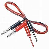 テイシン電機 ICテストリード 0.3SQ ICテストクリップ/バナナクリップ付き 赤/黒 1m TLA-106