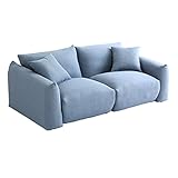 ソファ ソファー 2人掛け カウチソファ デニム風 モダン クッション付き 送料無料