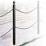 駐車場 ポール アルミチェーンポール 本体単品 イングランド 埋込仕様