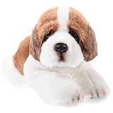 STOBOK セント⑥ バーナード 犬 ぬいぐるみ 動物 ぬいぐるみ 子犬 シミュレーション 聖人 バーナード 犬 人形 リアル 犬 フィギュア 可愛い ソフト 犬 モデル 男の子用 女の子用